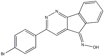 3-(4-bromophenyl)-5H-indeno[1,2-c]pyridazin-5-one oxime,,结构式