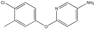 6-(4-chloro-3-methylphenoxy)pyridin-3-amine,,结构式