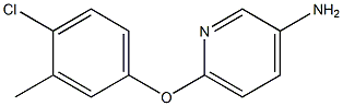 6-(4-chloro-3-methylphenoxy)pyridin-3-amine 化学構造式