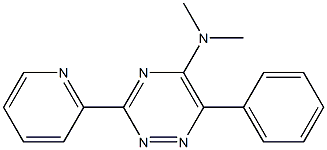 N,N-dimethyl-6-phenyl-3-(2-pyridinyl)-1,2,4-triazin-5-amine Structure