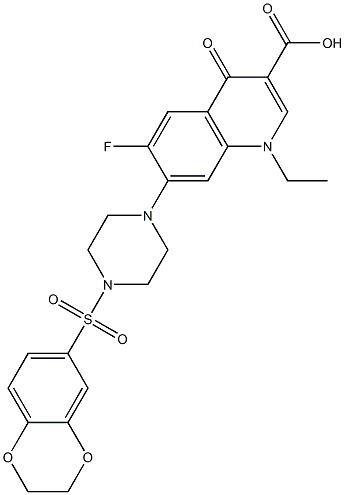  7-[4-(2,3-Dihydro-benzo[1,4]dioxine-6-sulfonyl)-piperazin-1-yl]-1-ethyl-6-fluoro-4-oxo-1,4-dihydro-quinoline-3-carboxylic acid