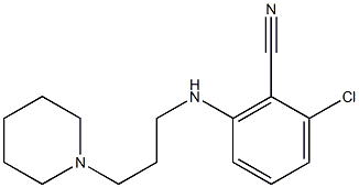 2-chloro-6-[(3-piperidinopropyl)amino]benzonitrile 结构式