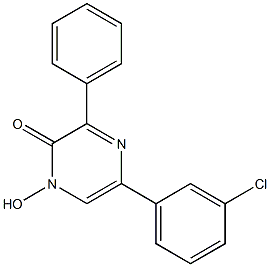 5-(3-chlorophenyl)-1-hydroxy-3-phenyl-2(1H)-pyrazinone Struktur