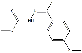 N1-methyl-2-[1-(4-methoxyphenyl)ethylidene]hydrazine-1-carbothioamide Structure