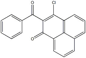 2-benzoyl-3-chloro-1H-phenalen-1-one Struktur