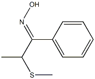 2-(methylthio)-1-phenylpropan-1-one oxime Struktur