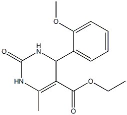 ethyl 4-(2-methoxyphenyl)-6-methyl-2-oxo-1,2,3,4-tetrahydropyrimidine-5-carboxylate Structure