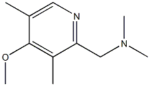 N-[(4-methoxy-3,5-dimethylpyridin-2-yl)methyl]-N,N-dimethylamine 结构式