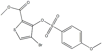 methyl 4-bromo-3-{[(4-methoxyphenyl)sulfonyl]oxy}thiophene-2-carboxylate