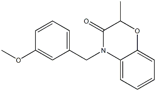 4-(3-methoxybenzyl)-2-methyl-2H-1,4-benzoxazin-3(4H)-one Structure