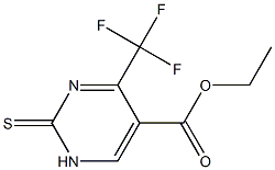 ethyl 2-thioxo-4-(trifluoromethyl)-1,2-dihydropyrimidine-5-carboxylate Struktur