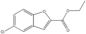 ethyl 5-chlorobenzo[b]furan-2-carboxylate,,结构式