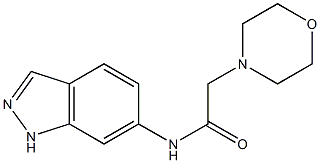 N-(1H-indazol-6-yl)-2-morpholinoacetamide 化学構造式