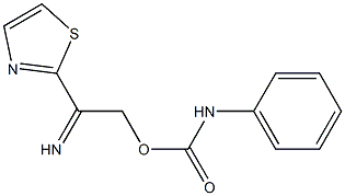 2-{[(anilinocarbonyl)oxy]ethanimidoyl}-1,3-thiazole Structure