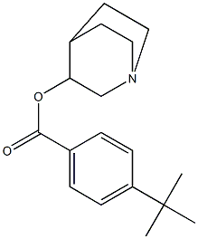 1-azabicyclo[2.2.2]oct-3-yl 4-(tert-butyl)benzoate Struktur