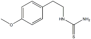 N-[2-(4-methoxyphenyl)ethyl]thiourea 化学構造式