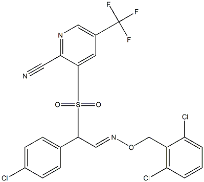 3-[(1-(4-chlorophenyl)-2-{[(2,6-dichlorobenzyl)oxy]imino}ethyl)sulfonyl]-5-(trifluoromethyl)-2-pyridinecarbonitrile