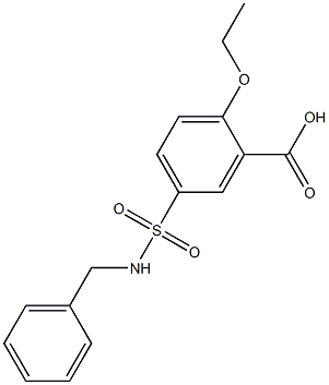 5-[(benzylamino)sulfonyl]-2-ethoxybenzenecarboxylic acid Struktur