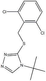 4-(tert-butyl)-3-[(2,6-dichlorobenzyl)thio]-4H-1,2,4-triazole Structure