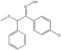 1-(4-chlorophenyl)-2-methoxy-2-phenyl-1-ethanone oxime|