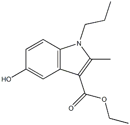 ethyl 5-hydroxy-2-methyl-1-propyl-1H-indole-3-carboxylate 结构式