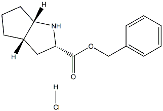 (+)( 2a ,3ab,6ab) Octahydro Cyclopenta(b) Pyrrole-2-CarboxylicAcid Phenyl Methyl Ester HCl 结构式
