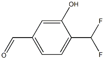 3-HYDROXY-4-DIFLUOROMETHYLBENZALDEHYDE Struktur
