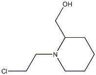 (1-(2-chloroethyl)piperidin-2-yl)methanol,,结构式