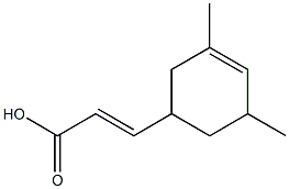 (2E)-3-(3,5-dimethylcyclohex-3-enyl)acrylic acid Structure