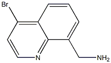 (4-bromoquinolin-8-yl)methanamine,,结构式