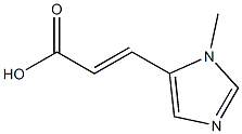(E)-3-(1-methyl-1H-imidazol-5-yl)acrylic acid Struktur
