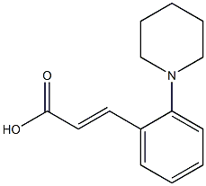 (E)-3-(2-(piperidin-1-yl)phenyl)acrylic acid Structure