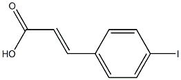 (E)-3-(4-iodophenyl)acrylic acid 结构式