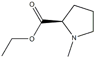 (R)-ethyl 1-methylpyrrolidine-2-carboxylate Struktur