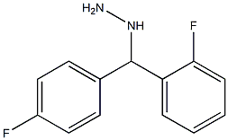 1-((2-fluorophenyl)(4-fluorophenyl)methyl)hydrazine Structure