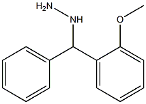 1-((2-methoxyphenyl)(phenyl)methyl)hydrazine Structure