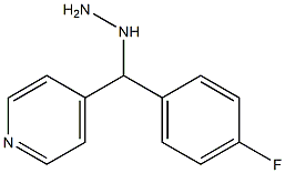  1-((4-fluorophenyl)(pyridin-4-yl)methyl)hydrazine