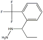 1-(1-(2-(trifluoromethyl)phenyl)propyl)hydrazine,,结构式