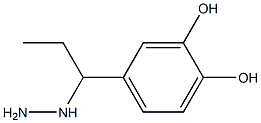 1-(1-(3,4-dihydroxyphenyl)propyl)hydrazine Structure