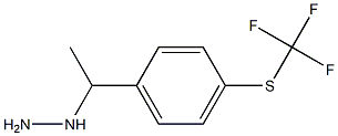 1-(1-(4-(trifluoromethylthio)phenyl)ethyl)hydrazine,,结构式