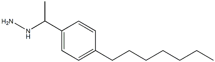 1-(1-(4-heptylphenyl)ethyl)hydrazine Structure