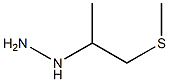 1-(1-(methylthio)propan-2-yl)hydrazine 化学構造式