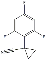 1-(2,4,6-trifluorophenyl)cyclopropanecarbonitrile Structure