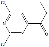 1-(2,6-dichloropyridin-4-yl)propan-1-one Struktur