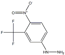 1-(3-(trifluoromethyl)-4-nitrophenyl)hydrazine 化学構造式