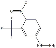 1-(3-(trifluoromethyl)-4-nitrophenyl)hydrazine Structure