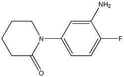 1-(3-AMINO-4-FLUOROPHENYL)PIPERIDIN-2-ONE Structure
