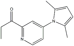 1-(4-(2,5-dimethyl-1H-pyrrol-1-yl)pyridin-2-yl)propan-1-one Structure