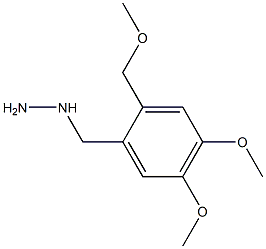 1-(4,5-dimethoxy-2-(methoxymethyl)benzyl)hydrazine Structure