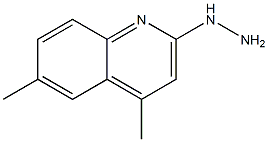 1-(4,6-dimethylquinolin-2-yl)hydrazine Structure
